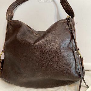 Pre owned Banana Republic Brown Pebbled Leather HoBo Bag